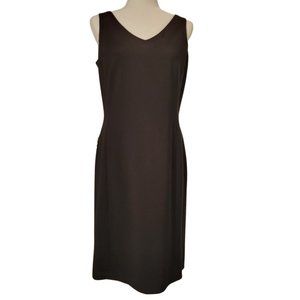 Jones New York - Black - V-Neck Knee-Length Sheath Dress - Size 8